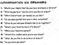 Conversation Ice Breakers